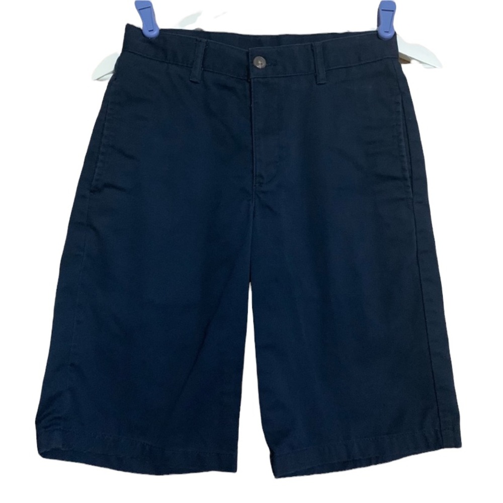Chaps 14 khaki navy blue uniform shorts walking back to school easy to wear
